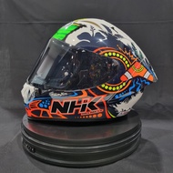 NHK Helmet GP-R Tech Street Full Face Remi Gardner #3 Champion White Glitter Glossy