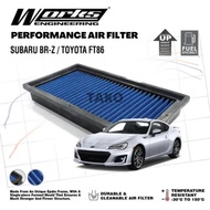 Works Air Filter - Toyota C-HR 1.2T & 1.8NA 17-on/Toyota FT86 2.0L H4 16-on/Subaru BRZ 2.0L H4 17-on