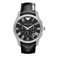 Emporio Armani Mens Classic Black Dial Chronograph Watch AR1633