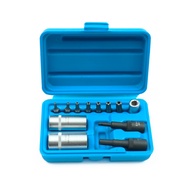 12 Pieces Car Air Conditioning Repair Tool Set 1/4 ''DR. Valve Remover Auto