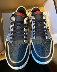 Nike Air Jordan 1 Low OG EX Black Smoke Grey us9.5 ow off white panda bred toe Chicago bulls 23 3m Ts Travis scott