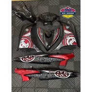 🇻🇳 COVERSET LC135 V2 V3 BATIK BLACK RED BATIK HITAM YAMAHA LC135 COVERSET SIAP TANAM STRIPE TANAM BA
