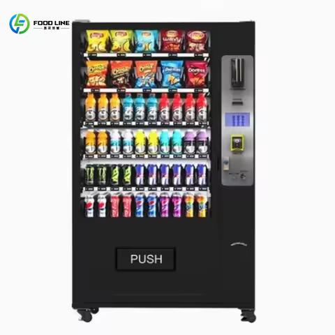 FL Customized Premium European Vending Machine with Diverse Food and Beverage Selection