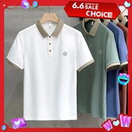 M-5XL Fashion Casual All Match Short Sleeved Collar T Shirt Plus Size Polo Shirt Men