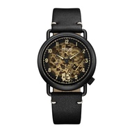 [LIMITED EDITION] Solvil et Titus Mickey Mouse 95th Anniversary Automatic Black Leather Strap Watch 