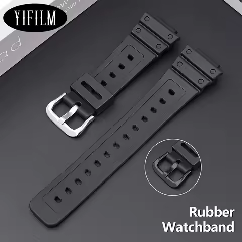 For DW5600 DW6900 DW9052 GA110 Classic Silicone Belt Bracelet Watchband Pure Color Waterproof Anti-S