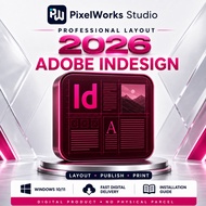InDesign Style Page Layout & Publishing 2026 | Windows 10/11 | Digital Delivery | Installation Guide