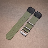 Canvas strap for Casio watch AE-1200WH/1300WH/MRW-200H/F91W/158WA