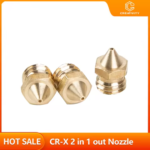 Brass Extruder Print Head Brass CR-X 2 in 1 out 3d Printer Nozzle 0.4/0.6/0.8mm Extruder Print Head 