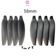 LONNG Remote Control Drone Parts, 58mm/66mm Plastic Folding Propeller Blades, Universal Black Quadco