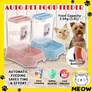 MEOW Automatic Pet Food Feeder Pet Food Dispenser Bekas Makanan Kucing Food Dispenser Pet Cat bowl