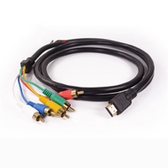 1.5M AUX Audio Cable 5ft HDMI-Compatible to 5RCA Male Audio Video Component Convert Cable For HD 1080P