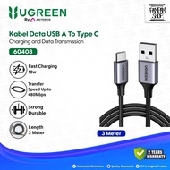 UGREEN USB to Type C 3A Data CableOriginal 3 Meter Nylon3m Fast Charging Quick Charge Type C Origina
