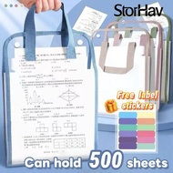 13 Layer Handle Folder Long/A4 File Organizer Expanding File Folder Portable Folder Bag With Handle