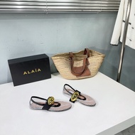 Alaia ladies mesh flat ballet shoes foldable Mary Jane boat shoes daily casual pump size35-42