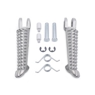 SHAOQI | Motorcycle Front Rear Footrest Foot Pegs Rider Foot Steps For Yamaha R1 R3 R6 R15 R25 MT07 