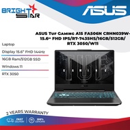 ASUS Tuf Gaming A15 FA506N CRHN039W- 15.6" FHD/R7-7435HS/16GB/512GB/RTX 3050/W11