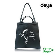 De deya-Big-Whale Eco-Friendly Recycled Shoulder Portable Tote Bag Direct Swim-Certification S