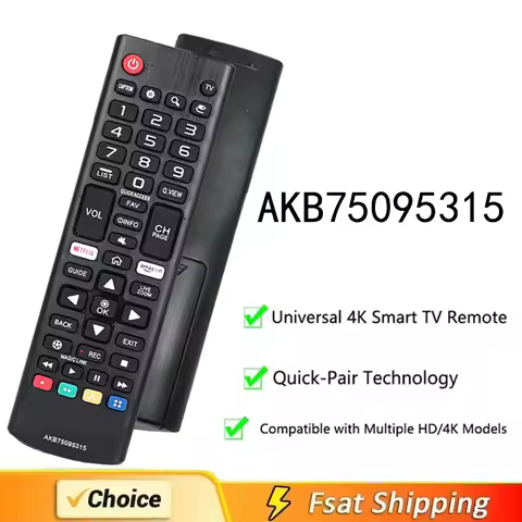 New AKB75095315 Remote Control For LG Smart TV 43UK6300PUE 32LK610BPUA 49UK6300PUE 55UK6300PUE Repla