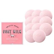 [Aekyung] Goat Milk Soap / Rich foam and Sweet strawberry milk scent / 12 pieces per set / 90g per unit