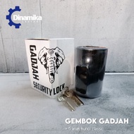 GADJAH tube padlock folding gate padlock for shops, shops, shops, shops, shops, garages, warehouses,