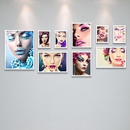 Bộ Khung Ảnh Treo Tường Treo Tiệm Makeup, Trang Điểm Cô Dâu, Salon Tóc, Các Sản Phẩm Làm Đẹp Tặng Kè
