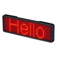 3X Bluetooth LED Name Badge Rechargeable Light Sign DIY Programmable Scrolling Message Board Display