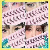 YOHII False Eyelashes, Tapered Black Individual Lashes, C-curled Full Strip Lashes