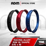Rims / Rims AlloyTDR W Shape 2.15 x 18 Black (36 Holes) Black, Blue, Red
