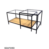 Seaford coffe table meja tamu kaca meja minimalis informa