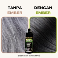 EMBER Instant color Black Hair Shampoo / Syampu warna 400ml(LULUS KKM, SAH SOLAT)syampu tutup uban/H