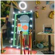 Party Mirror Photo Booth 65 Cabinet Hot Selfie Oval Beauty Magic Mirror Booth VHZ7