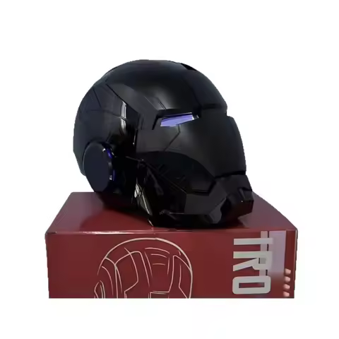 New Iron Man Helmet Jarvis MK5 Black Gold Black Silver Electric Helmet Voice Controlled Voice Machin