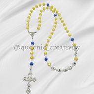 Ready Czech Rosary Beads Necklace Custom Czech Bead Rosary/ Name