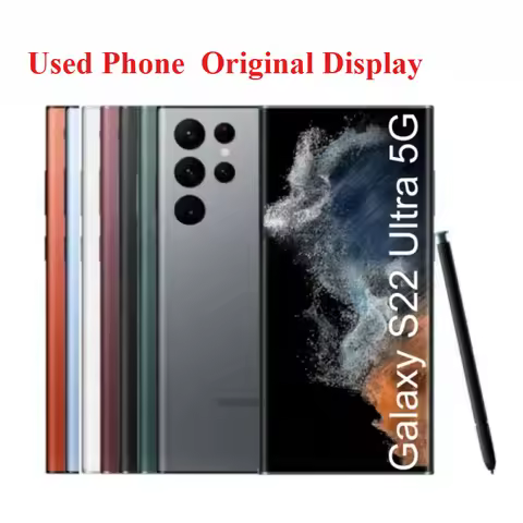 Original Samsung Galaxy S22 Ultra 5G S908U1 S908B S9080 S908N 6.8" RAM 8/12GB ROM 128/256/512GB/1TB 