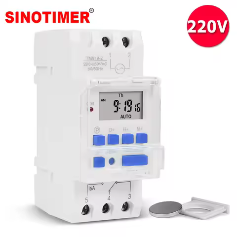 SINOTIMER Brand Electronic Weekly 7 Days Programmable Digital Time Switch Relay Timer Control AC 220