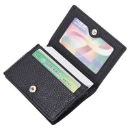 Men's Genuine Leather Business Card Card Holder Lychee Grain First Layer Cowhide Business Card Holde