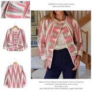35909 Premium Imported Women's Blazer Pink Cotton Quilt Blazer