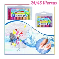24/48 Colors Crayon Washable Non Toxic Crayon Premium Crayon Soft Crayon Crayon Graps 24 Colors Cray