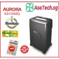 Aurora AS105MQ Paper Shredder Micro Cut (3x9mm) 10 Sheets FREE Calculator DT389