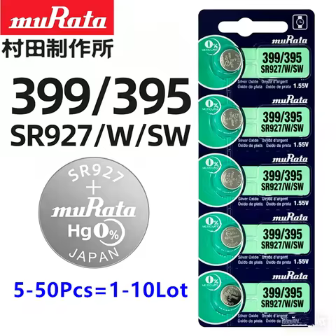 5-50Pcs Murata original SR927/W/SW/395/399 quartz watch electronic button battery