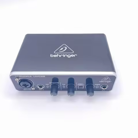 BEHRINGER Microphone Amplifier Live Recording External Sound Card USB Audio interface UMC22 UM2 UMC2