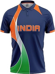 Whitedot India ICC ODI T20 World Cup Cricket Fan Jersey - Advanced 100% Dryfit Polyester