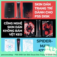 [Ready Stock VN - Fire Speed] PS5 Disk Set Skin Decal DIY Decorative Stickers For Game Console Playstation 5 Spiderman Disc