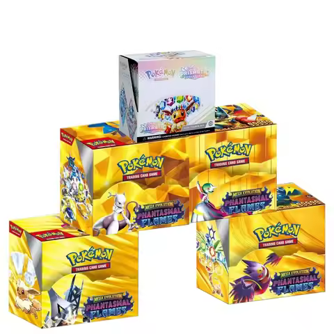 New 36bag Pokemon Card MEGA EVOLUTION Lucario Prismatic Evolutions Game Cartoon English Booster Batt