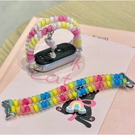 Elastic Telephone line Strap For mi band 10 Strap Soft mi band 9 Strap Smart Band 10 Strap Replaceme