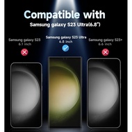 Pelindung Skrin MAGIC JOHN 2 Pack untuk Samsung Galaxy S23 Ultra - Filem Seramik, ID Cap Jari Serasi
