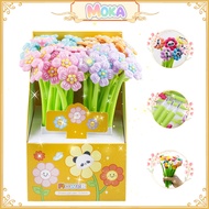 MOKA 3D Doll Pen Smiley Doodle Panda Character Can Shake Kawaii Doodle Head Pen Gel Pen Black Ink/ M