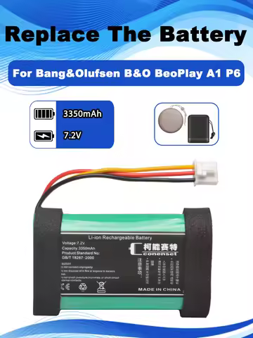 7.2V 3350mAh 2ICR19/65 2INR19/66 CA18 C129D1 Replaceme Battery For Bang&Olufsen B&O BeoPlay A1 P6 11
