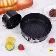 H&X 4/7Inch Carbon Steel Round Cake Pan Springform Pans Non-sti Leakproof Cheesecake Pan With Remova